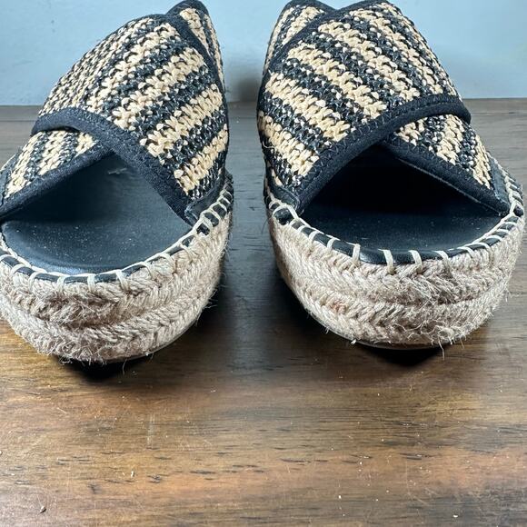FRANCO SARTO Pacifica espadrille platform wedge‎ sandals slides woman’s size 8 - Picture 7 of 9